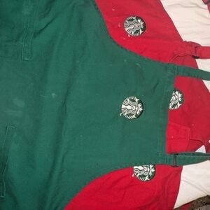 Starbucks Green and Red Aprons